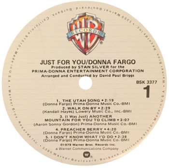 LP Donna Fargo: Just For You