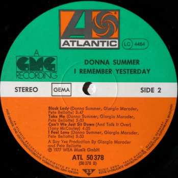 LP Donna Summer: I Remember Yesterday