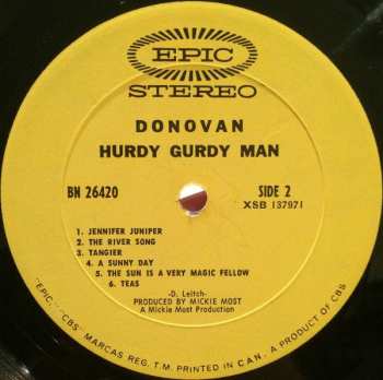 LP Donovan: The Hurdy Gurdy Man
