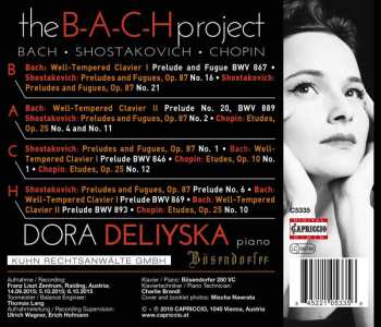 CD Dora Deliyska: The B-A-C-H Project