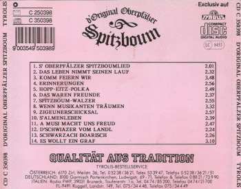 CD D'Original Oberpfälzer Spitzboum: A Musi Macht Uns Freud'