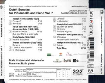 SACD Doris Hochscheid: Dutch Cello Sonatas Vol. 7