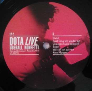 2LP Dota Und Die Stadtpiraten: Überall Konfetti (Live) LTD