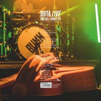 2LP Dota Und Die Stadtpiraten: Überall Konfetti (Live) LTD