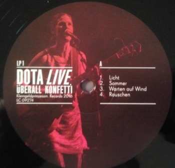 2LP Dota Und Die Stadtpiraten: Überall Konfetti (Live) LTD