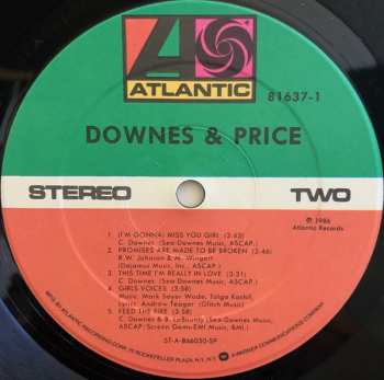 LP Cliff Downs: Downes & Price