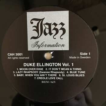 LP Duke Ellington And His Orchestra: The Brunswick Sessions (1932-35). Volume 1.