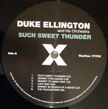 LP Duke Ellington And His Orchestra: Such Sweet Thunder