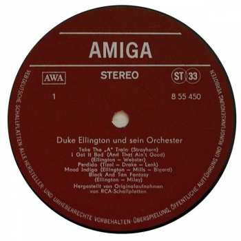 LP Duke Ellington And His Orchestra: Duke Ellington