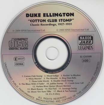 CD Duke Ellington: Cotton Club Stomp - 1927-1931