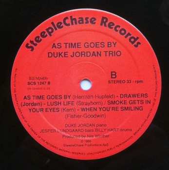 LP Duke Jordan Trio: As Time Goes By