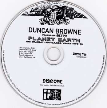 2CD Duncan Browne: Planet Earth: The Transatlantic/Logo Years 1976-1979