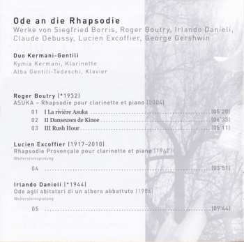 CD Duo Kermani-Gentili: Ode An Die Rhapsodie