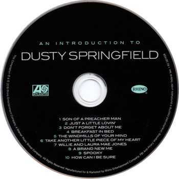 CD Dusty Springfield: An Introduction To Dusty Springfield