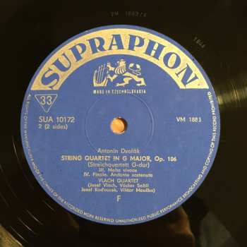 LP Antonín Dvořák: String Quartet In G Major, Op. 106