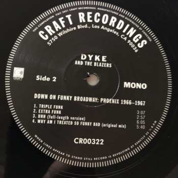 2LP Dyke & The Blazers: Down On Funky Broadway: Phoenix 1966-1967