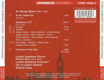 CD The London Symphony Orchestra: Symphony In G · At The Tabard Inn · In Honour Of The City