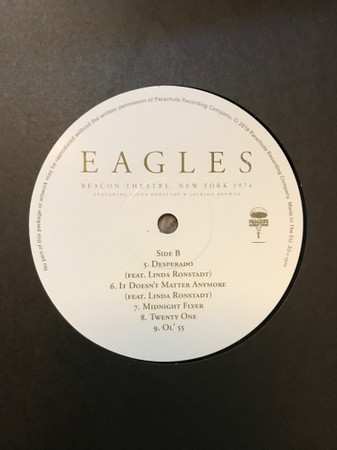 LP Eagles: Beacon Theatre, New York 1974 CLR