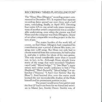 2CD Earl Hines: Earl Hines Plays Duke Ellington