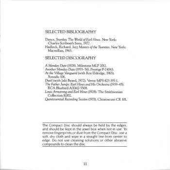 2CD Earl Hines: Earl Hines Plays Duke Ellington