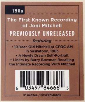 LP Joni Mitchell: Early Joni - 1963