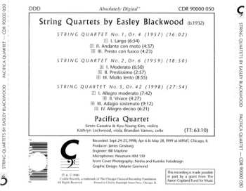 CD Pacifica Quartet: String Quartets By Easley Blackwood