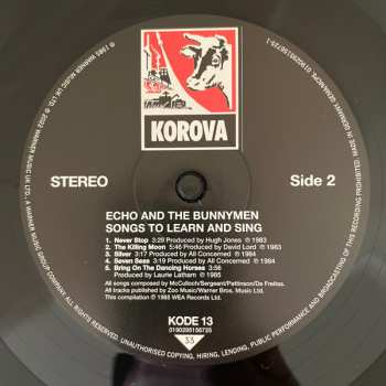 LP Echo & The Bunnymen: Songs To Learn & Sing