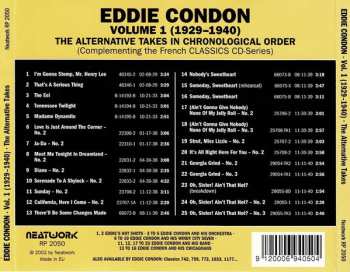 CD Eddie Condon: Volume 1 1929-1940 The Alternative Takes In Chronological Order
