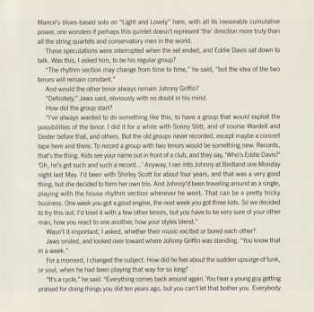 2CD The Eddie Davis-Johnny Griffin Quintet: “Live” At Minton’s Playhouse In New York City