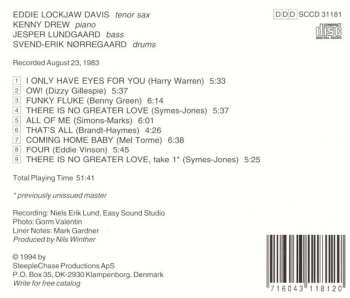 CD Eddie Lockjaw Davis Quartet: All Of Me
