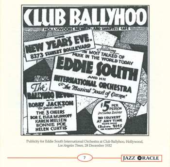 3CD Eddie South: Recorded In Hollywood, 1933 (The Cheloni Broadcast Transcriptions)
