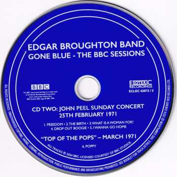 4CD/Dobozkészlet The Edgar Broughton Band: Gone Blue - The BBC Sessions