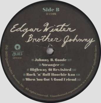 2LP Edgar Winter: Brother Johnny LTD