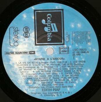3LP/Dobozkészlet Edith Piaf: Hymne À L'Amour