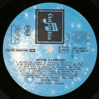 3LP/Dobozkészlet Edith Piaf: Hymne À L'Amour