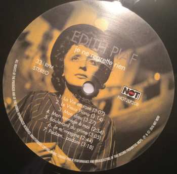 2LP Edith Piaf: Je Ne Regrette Rien
