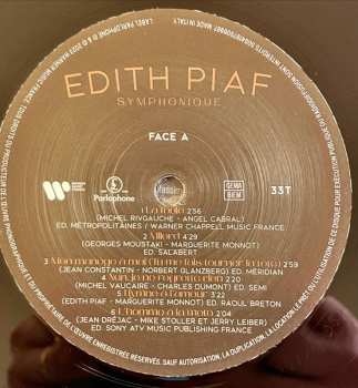 LP Edith Piaf: Symphonique