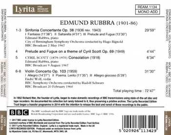 CD City Of Birmingham Symphony Orchestra: Sinfonia Concertante, Op. 38; Violin Concerto, Op. 103