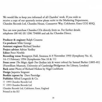 CD Richard Hickox: Symphony No. 4 Symphony No. 10 Symphony No. 11 (Premiere Recording)