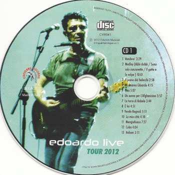 2CD Edoardo Bennato: Edoardo Live - Tour 2012