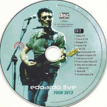2CD Edoardo Bennato: Edoardo Live - Tour 2012