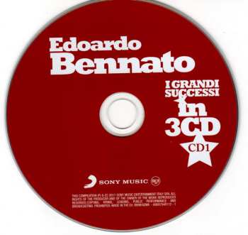 3CD/Dobozkészlet Edoardo Bennato: I Grandi Successi In 3 CD