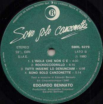 LP Edoardo Bennato: Sono Solo Canzonette