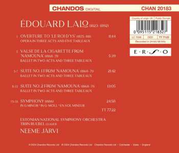 CD Estonian National Symphony Orchestra: Suites And Valse De La Cigarette From ‘Namouna’, Overture To ‘Le Roi D’Ys’,  Symphony In G Minor