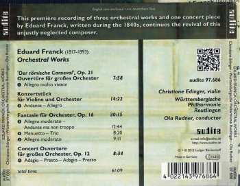 CD Eduard Franck: Orchestral Works