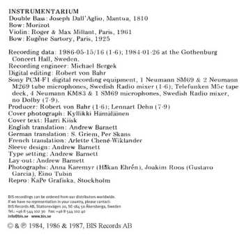 CD Göteborgs Symfoniker: Double Bass Concerto, Valse Triste, Ballade For Violin And Orchestra, Violin Concerto No. 2, Estonian Dance Suite