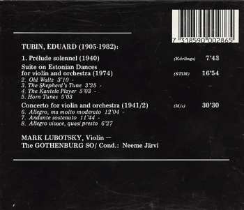 CD Göteborgs Symfoniker: Prelude Solennel / Violin Concerto No. 1 / Suite On Estonian Dances For Violin & Orchestra