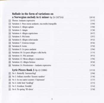 CD Edvard Grieg: Holberg Suite, Ballade & Lyric Pieces