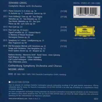 6CD/Dobozkészlet Edvard Grieg: Complete Music With Orchestra