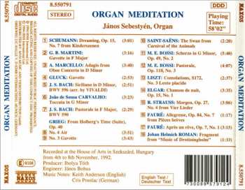 CD Johann Sebastian Bach: Organ Meditation